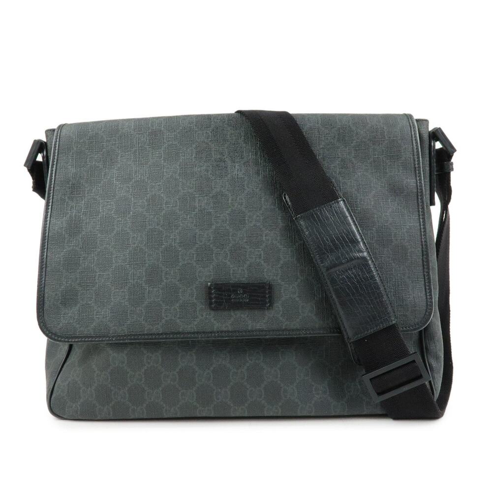 Gucci GG Supreme Messenger Bag Black